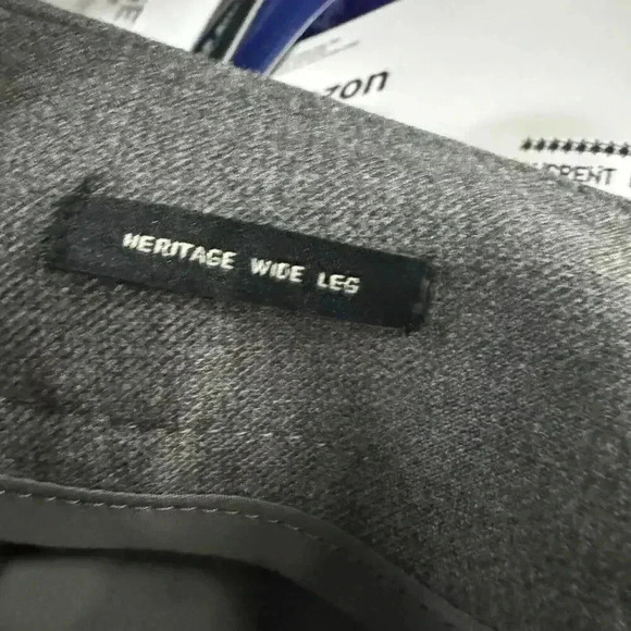 NEW Talbots Women’s 12P Wool Blend Dark Gray Heritage Wide Leg Pants Trousers - Picture 10 of 13